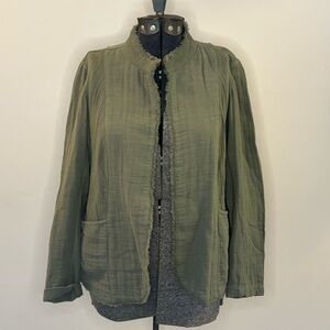🫒J. Jill🫒 Green Cotton Jacket